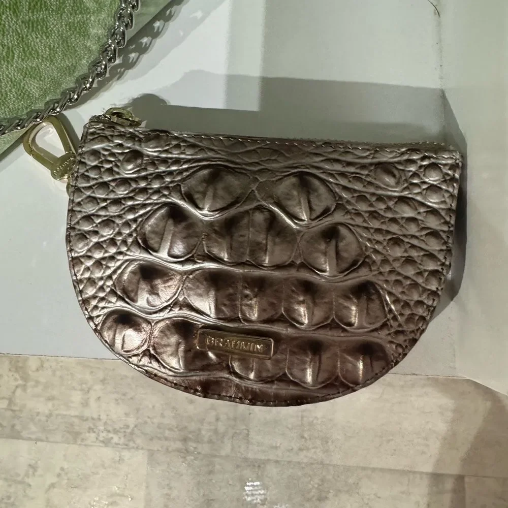 Brahmin Crocodile Embossed Clutch